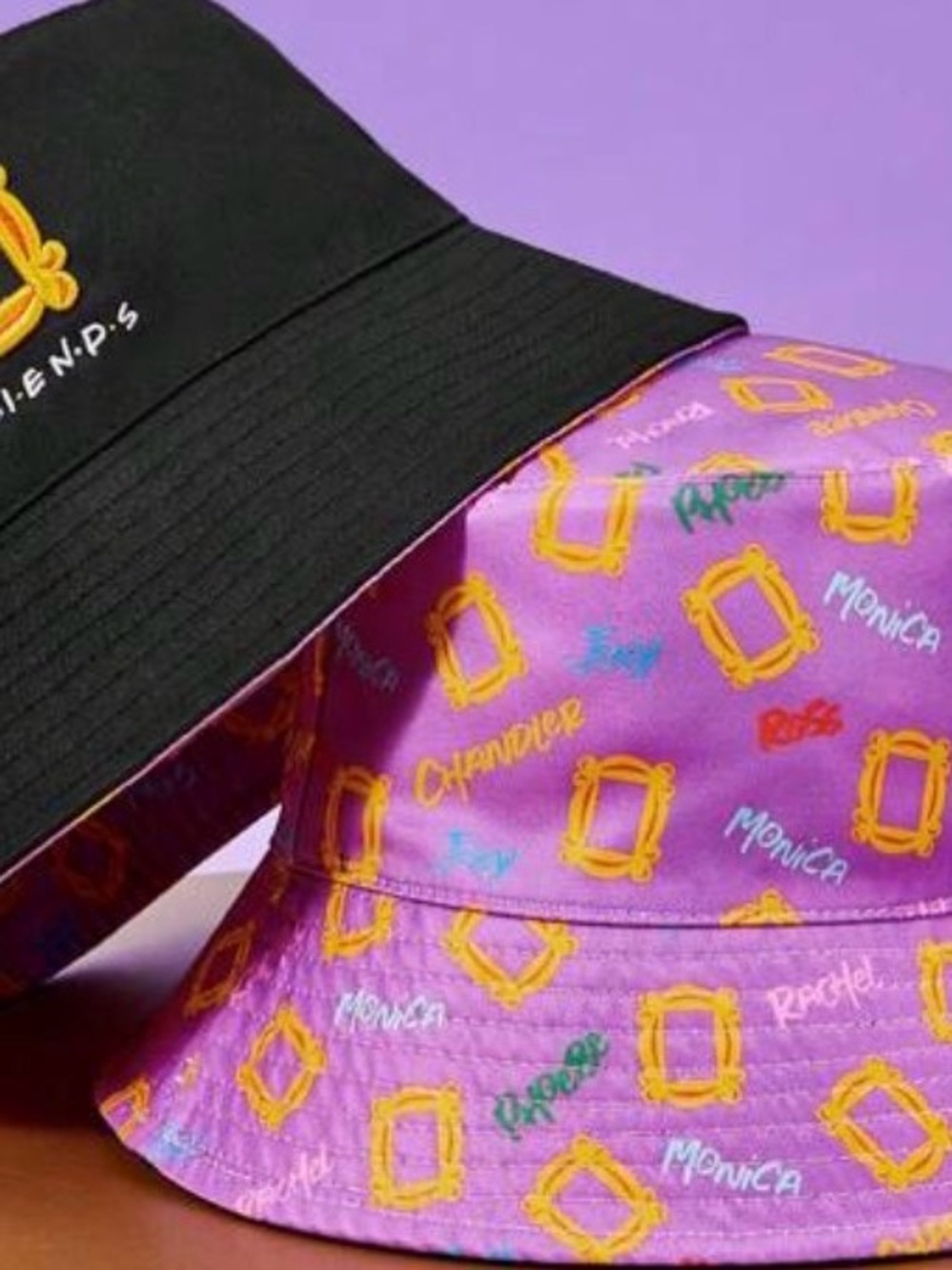 FRIENDS Black double sided Bucket Hat